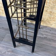 Magazine rack from Wiener Werkstätte Austria made of mahogany & brass around 1900