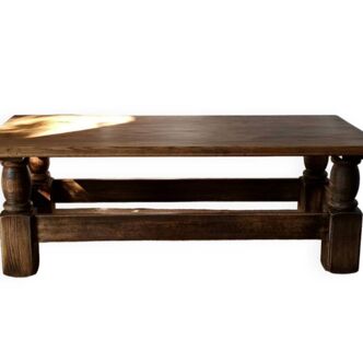 Vintage solid oak coffee table