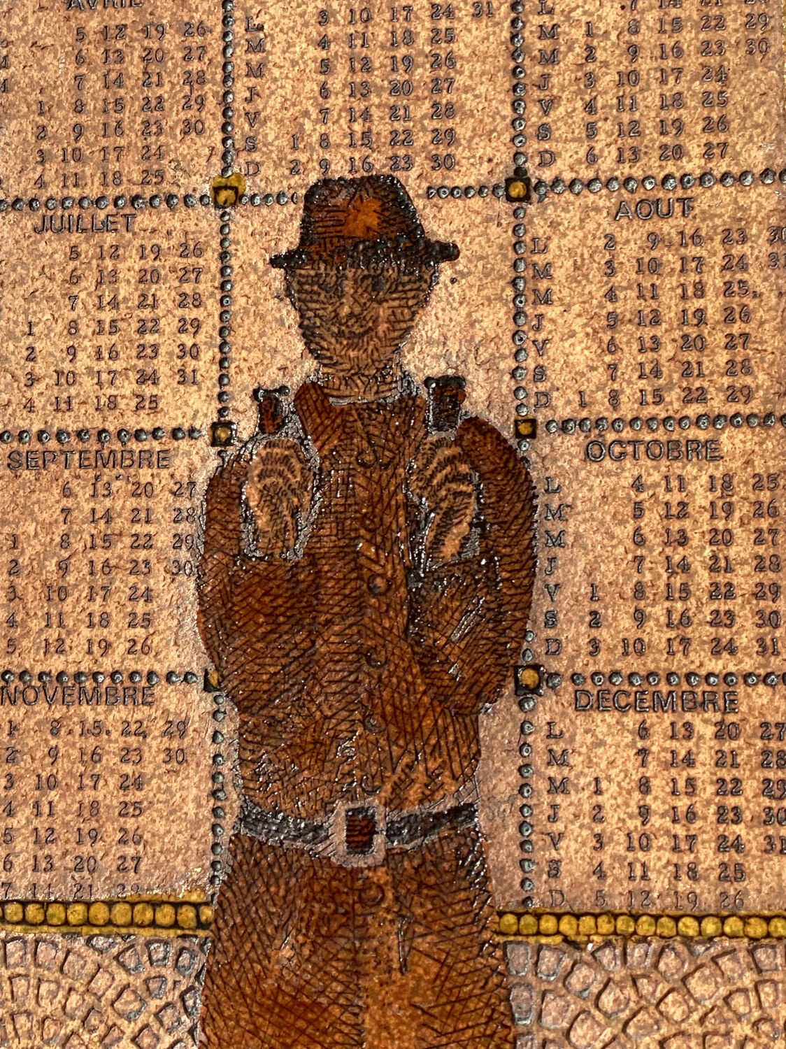 Roger Capron stoneware plaque