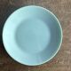 Set of 6 vintage turquoise blue dessert plates D18