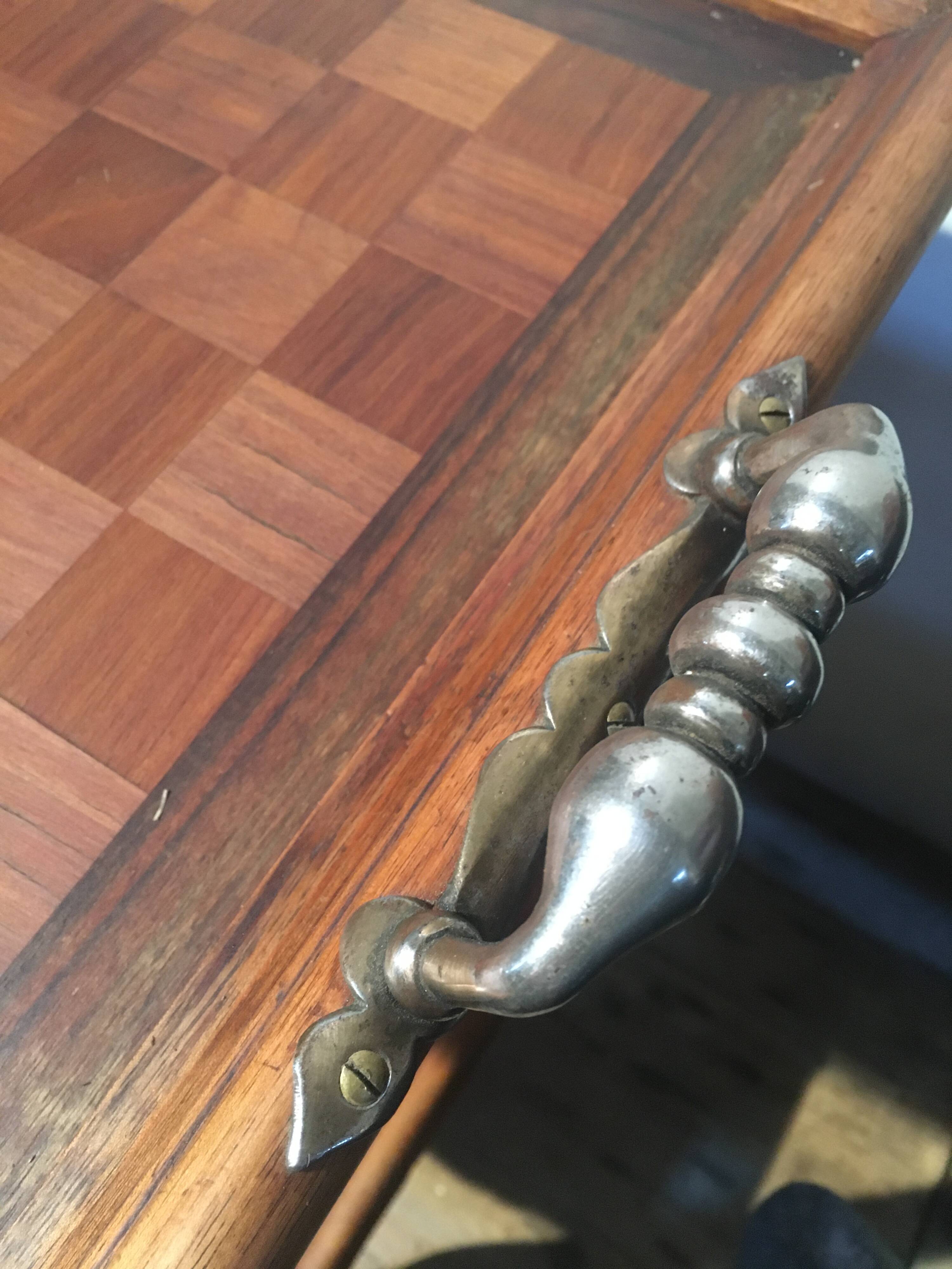 Louis XV style rolling dessert trolley