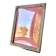 Metal frame in gold colored brass