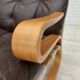 1970s, Norwegian design by Elsa & Nordahl Solheim, set of chair with stool.