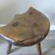 Cowhide tripod stool