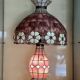 Tiffany-style lamp in mother-of-pearl.