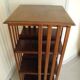 Old pivoting bookcase 3 shelves vintage furniture old furniture