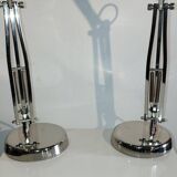 Pair of articulated lamps vintage 1980s industrial design