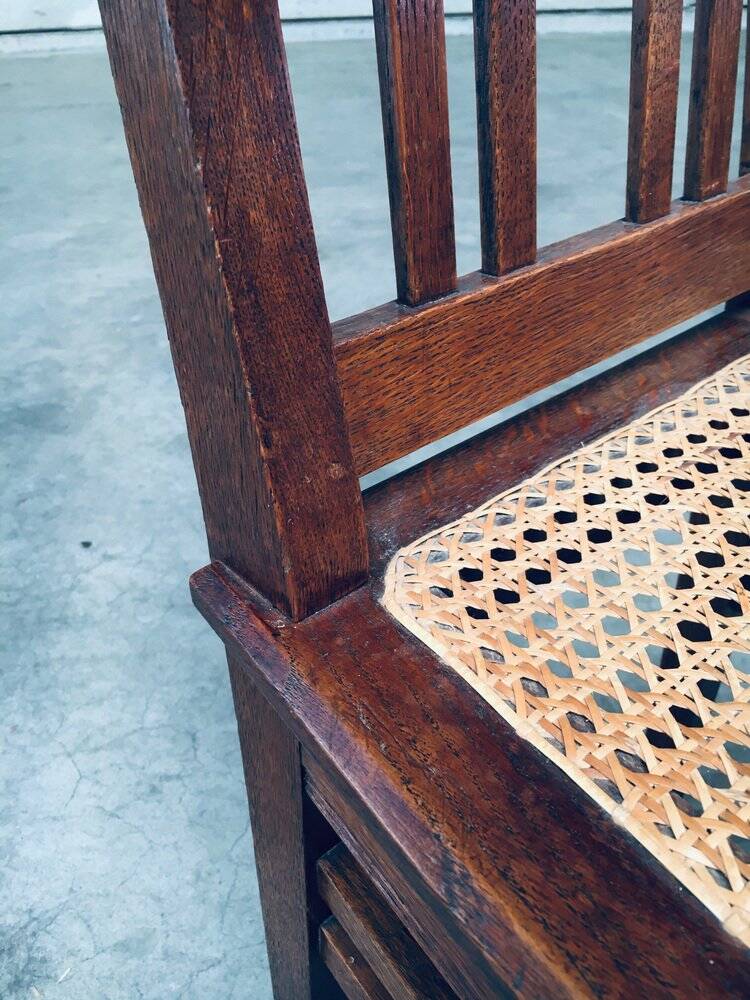 Early 20th Century Art Deco Dining Chair Set, 1920s, Set of 3