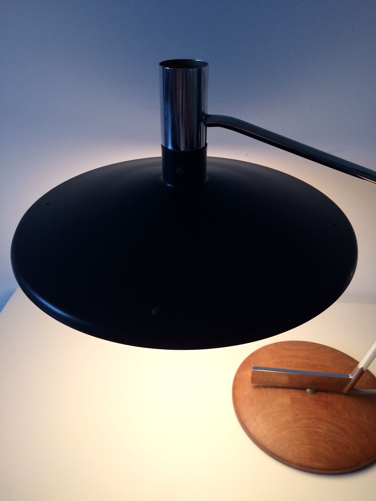 1960's desk lamp with turning base by George Frydman