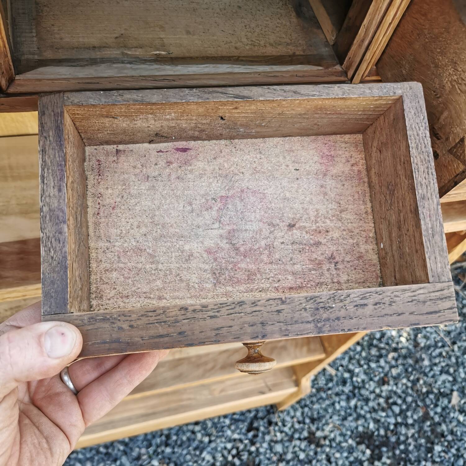 Old haberdashery cabinet / shelf