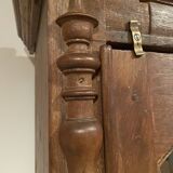 Colonial style teak display cabinet
