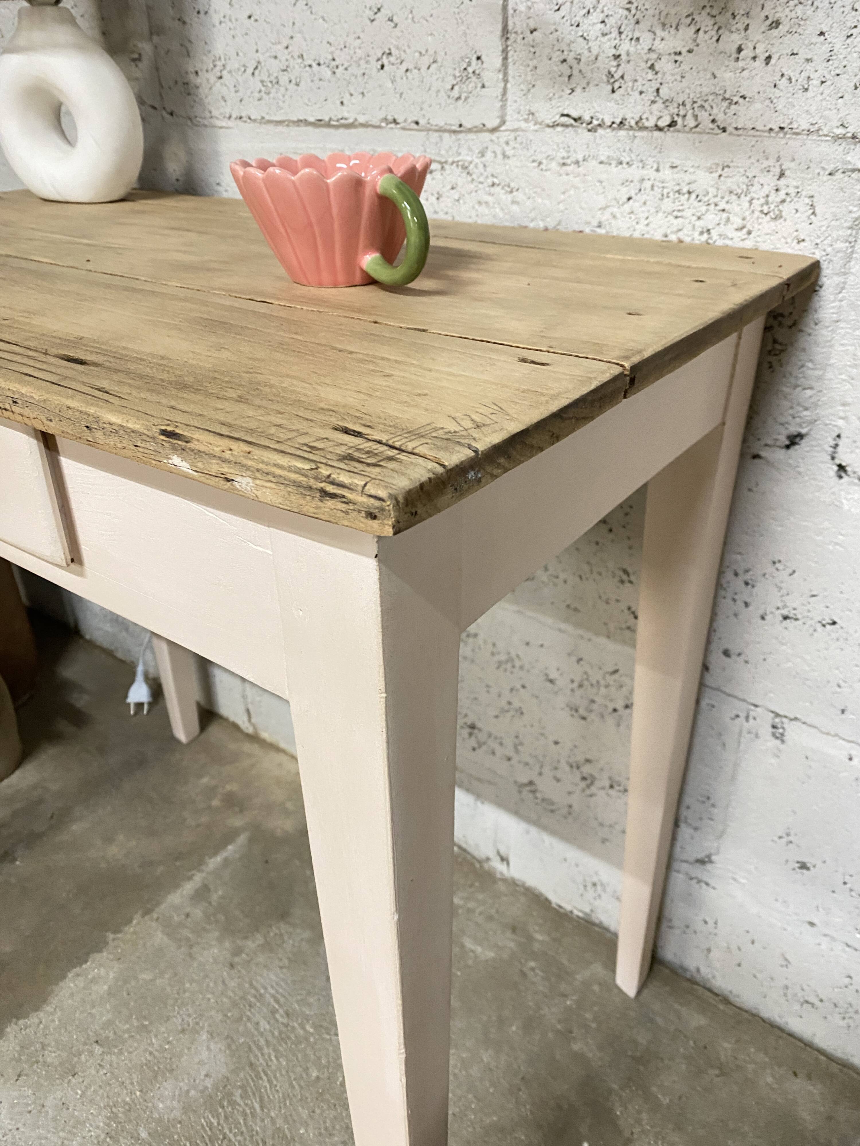 Small renovated farmhouse table or desk.