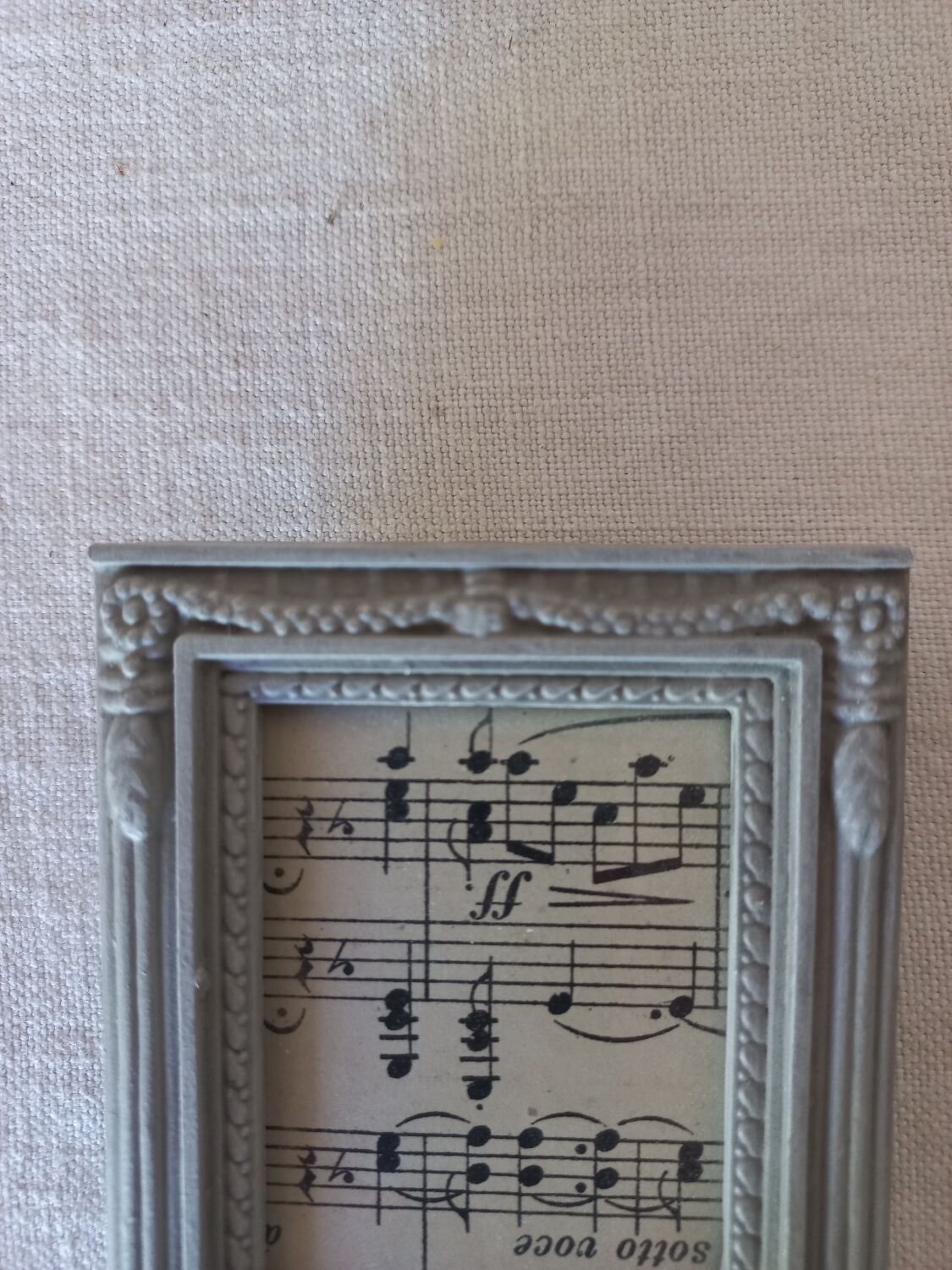 Small patinated photo frame