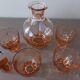 Art Deco carafe and its 4 glasses