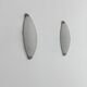 Vintage wall lights, chrome metal and frosted glass, France, 1970.