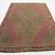 Yellow & Brown Tribal Vintage Kilim Rug, 184x246Cm