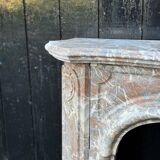 Regency Fireplace in Grey Ardennes Marble, 18th Century