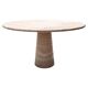 Contemporary Italian Travertine Dining Table in Beige