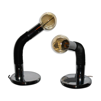 Paire de lampes Targetti Sankey 1970