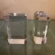 Ritts bookends, astrolite lucite, 1970s