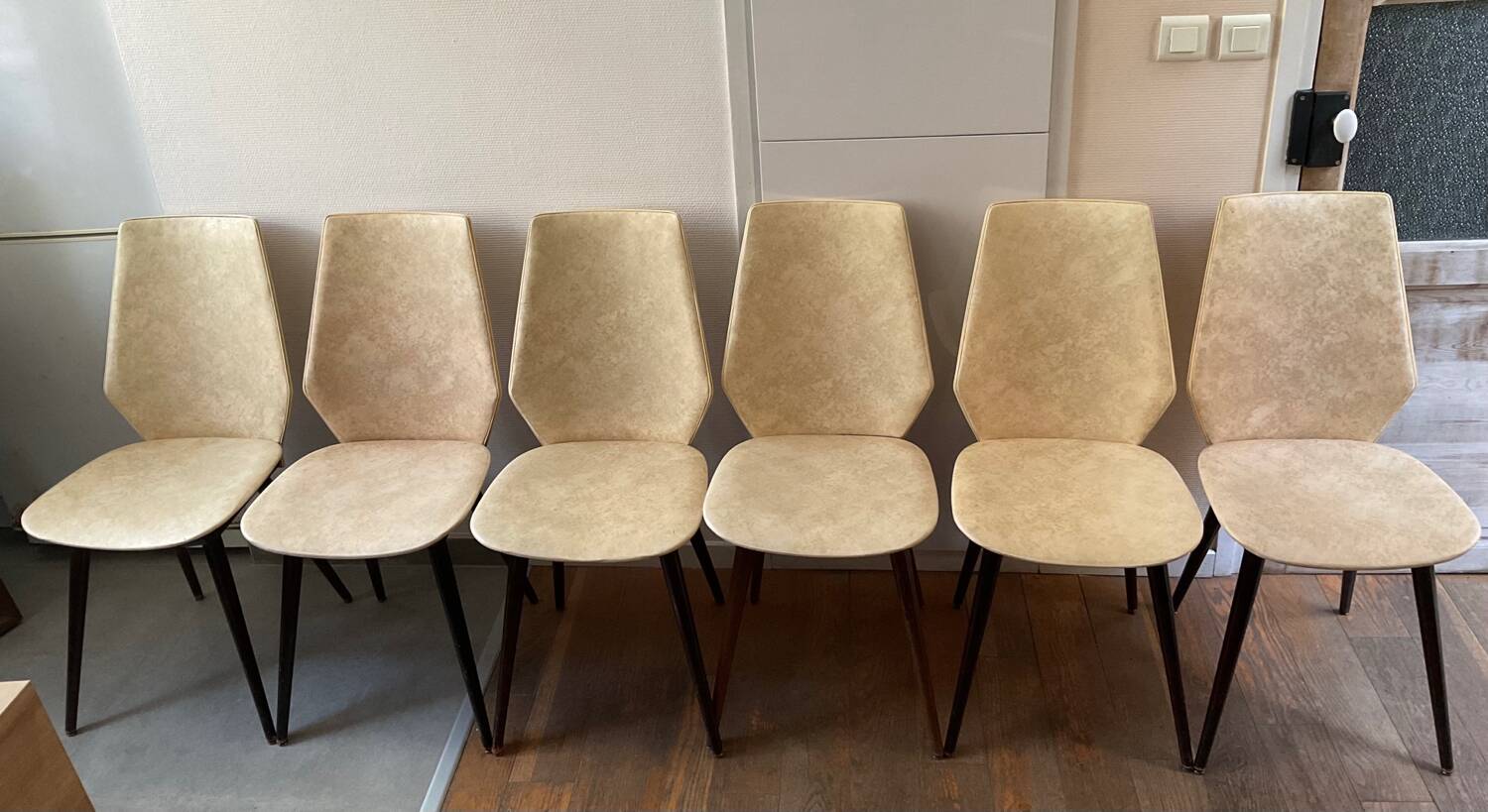 Set of six chairs from the 1960s/70s