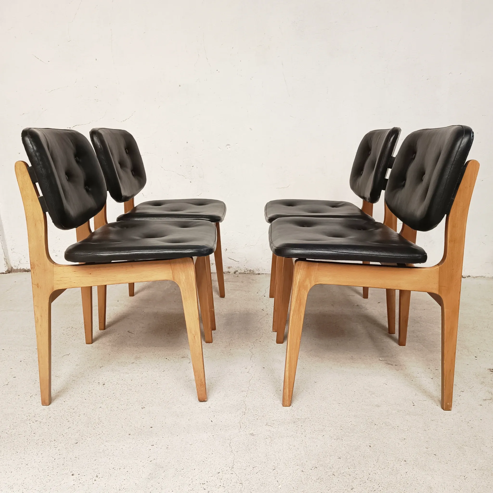 4 Scandinavian chairs, 1960