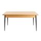 Oak folding table, Italian design, 1980s, manufacture: Italy