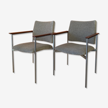 Ensemble de 2 fauteuils design vintage