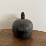 Duck caller in polychrome carved wood, early 20th century folk art