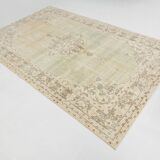 5x9 Light Green Classic Turkish Vintage Rug, 168x270Cm