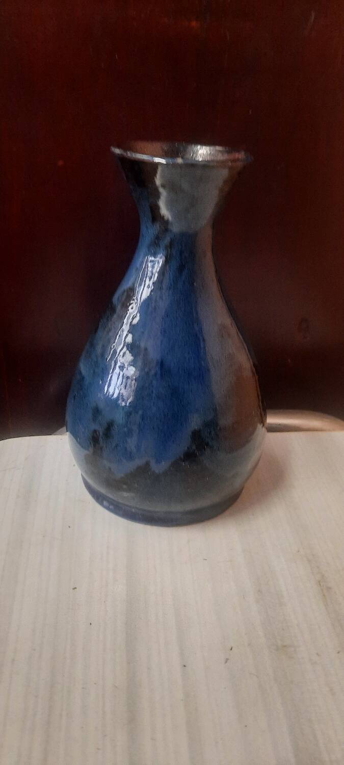 Glazed terracotta vase