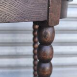 1930s turned wood side table