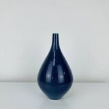 Vintage blue ceramic vase