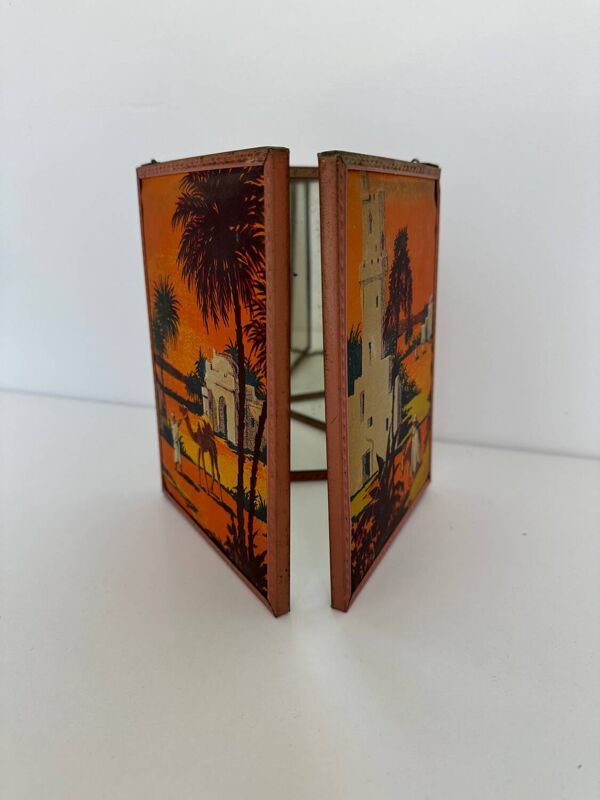 Miroir triptyque de barbier orientaliste, 1920