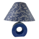 Blue ceramic lamp