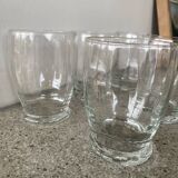 6 verres anciens à facettes