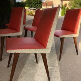 Vintage chairs skaï foot compass