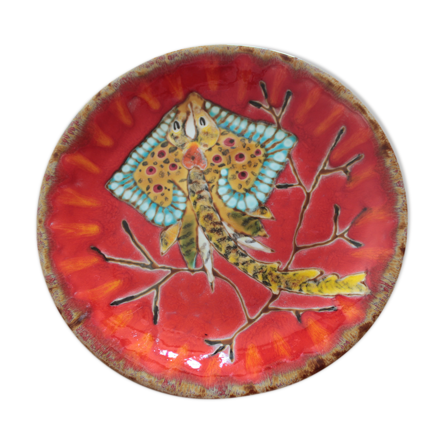 Emile Rocher Saint Renan Earthenware Plate