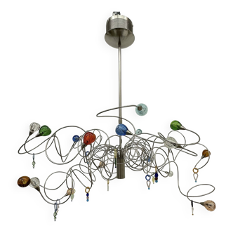 Harco Loor style Strawberry design hanging lamp , 1990’s