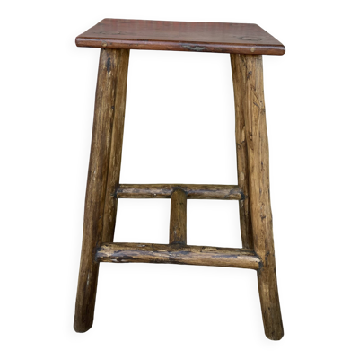Tabouret haut en teck