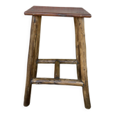 High teak stool