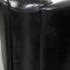 Set of two black vintage cowhide aviator design armchairs