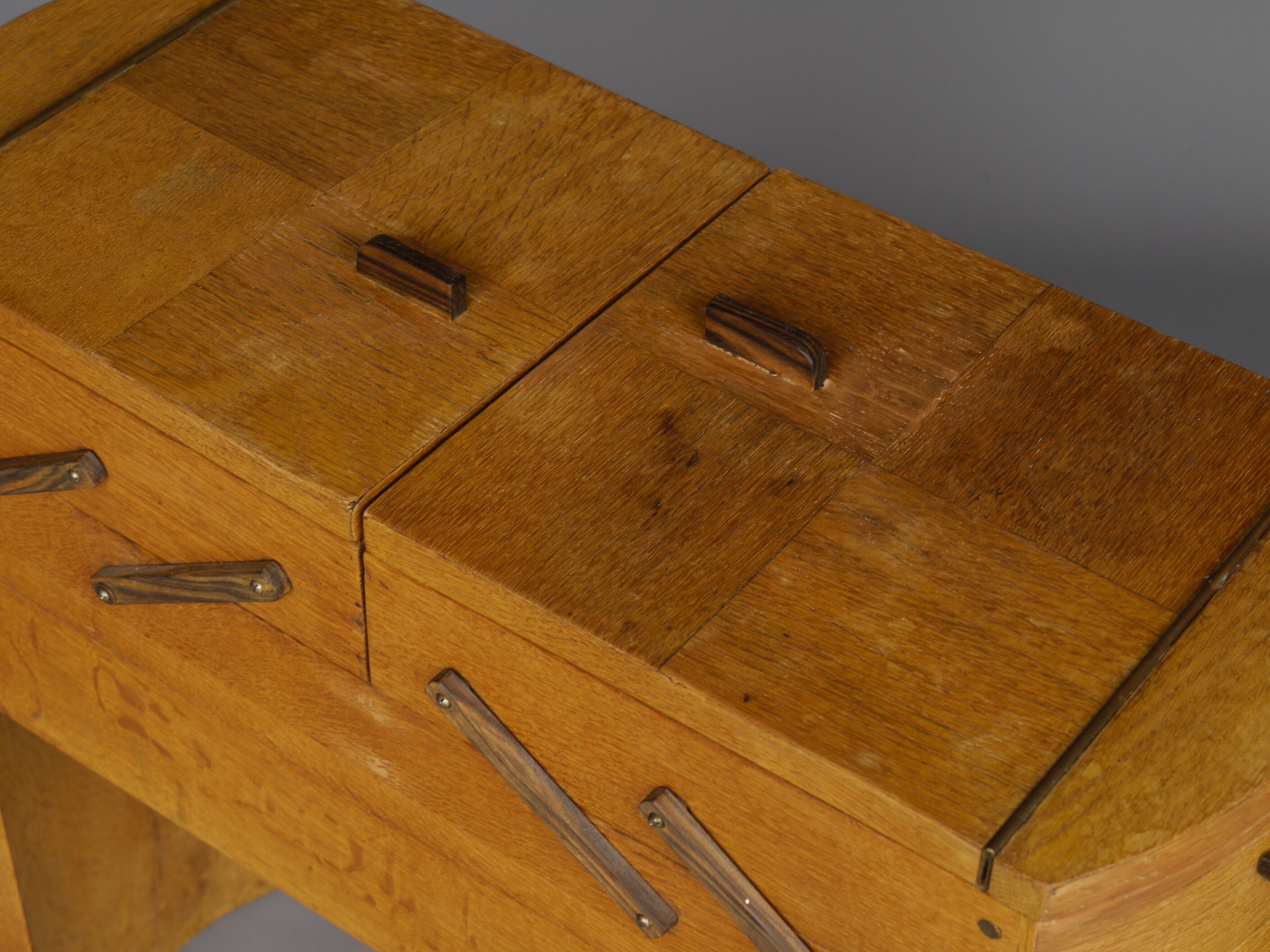 Modernist art deco sewing box. 1930s