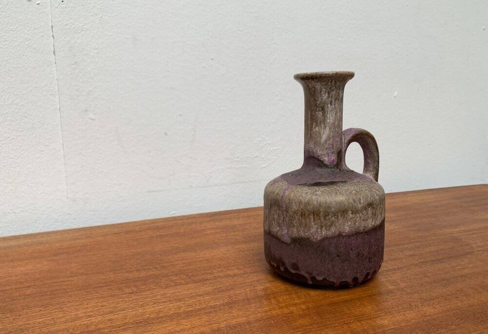 Brutalist Fat Lava Pottery Vase from Ruscha, West Germany, 1960s