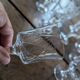 12 cut crystal glasses on stems – 1930s-1950s