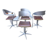 Suite of 4 ''Techno'' armchairs by Philippe Starck for L'Oréal by MALETTI Présence Paris