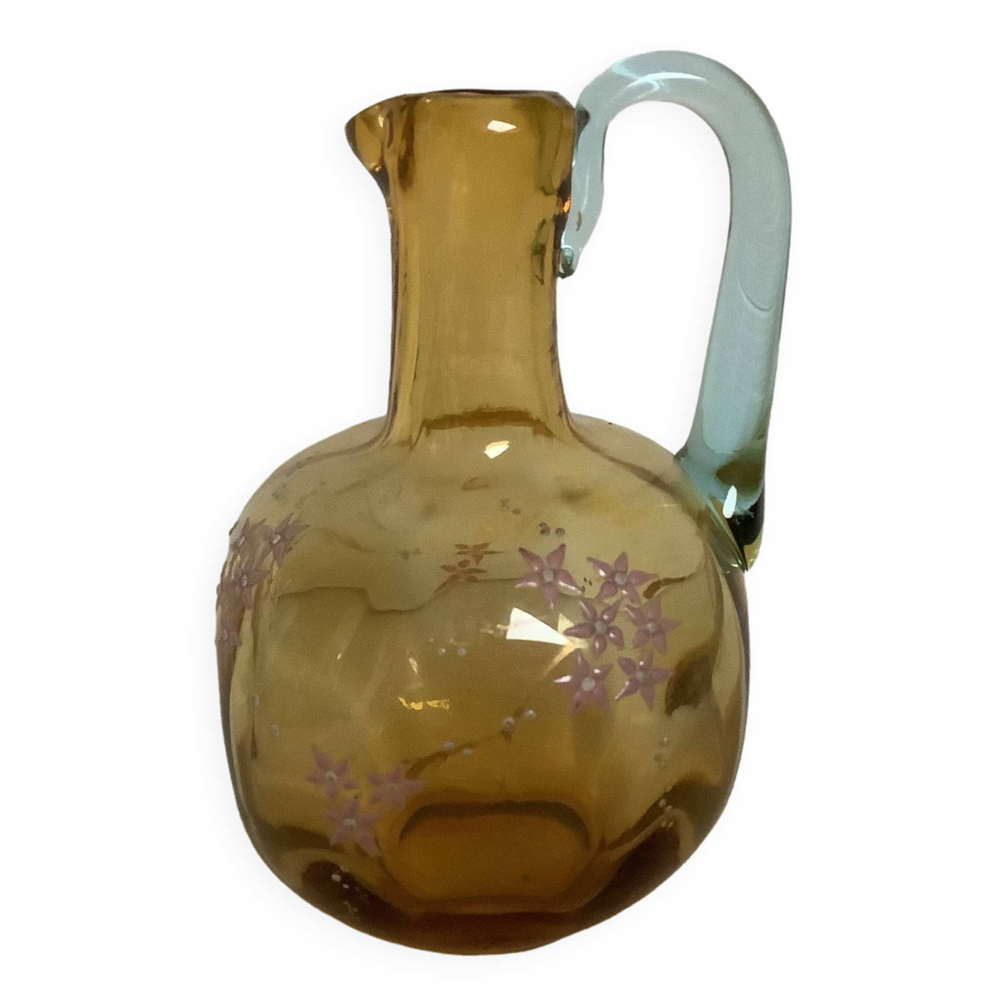 Square enamelled flower carafe