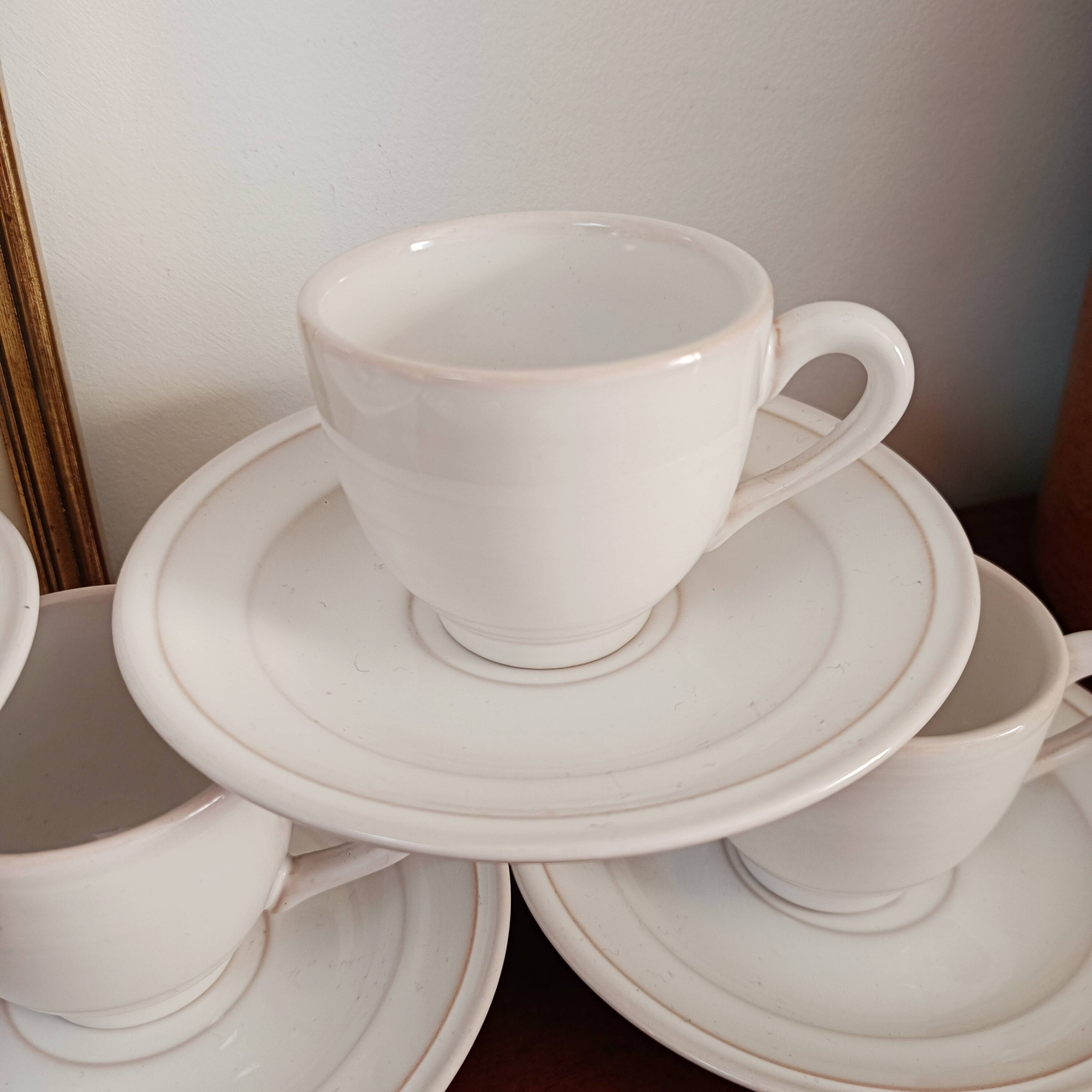 Set of 7 Pierre Motton coffee cups, Gien