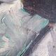Oil on canvas - embracing couple - 55 x 38 cm