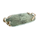 Oval top in marble and tin
